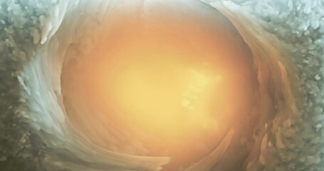 Poster - center of the eye storm, swirling and twisting cloud formation. artistic rendition of jupiter great 