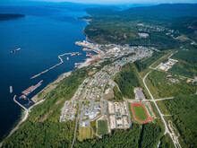 Stock Aerial Photo Of Powell River  BC, Canada