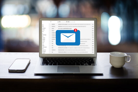Mail Communication Connection message to mailing contacts phone Global Letters Concept