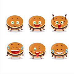 Canvas Print - Cartoon character of dorayaki with smile expression