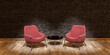 © Antonio Solano - stage with sofas and spotlights in concept of debate, talk or interview