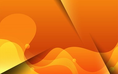 Wall Mural - abstract minimalist yellow wave vector background banner design