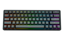 Black Computer Keyboard With Rgb Colors Isolated On White Background.
