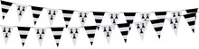 Garlands In The Colors Of Brittany On A White Background 