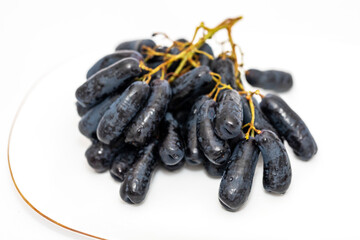 Bunch of black grapes