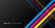 abstract black background with cmyk lines