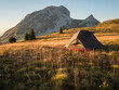Sunset bivouac in the french Vercors National Park