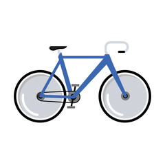 Canvas Print - blue bicycle vehicle