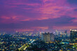 © alfin - Beautiful Scenery of Jakarta Skyline from Kemayoran during sunrise and daylight