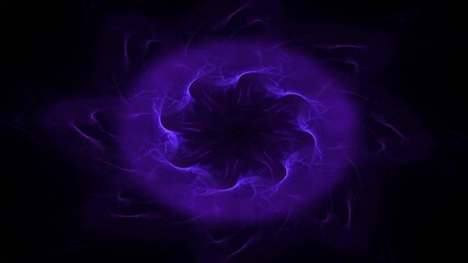 Poster - Abstract 4K Motion Background Explosion With Particles And Sphere. Atom Science Technology, energy Circle Sphere Ball, power Wire Lines Curve. Abstract Animated Motion Graphic