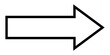 Leinwandbild Motiv ngi1255 NewGraphicIcon ngi - right arrow icon . forward - outline design element . isolated on white background - single black simple banner - long xxl 2to1 g10532