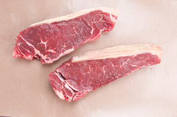 Poster - raw new york strip steak