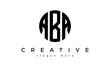 Letters ABA creative circle logo design vector