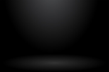 Abstract background. The studio space is empty. With a smooth and soft black color.