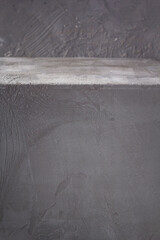 Sticker - Concrete or plaster  background as wall texture. Grey or gray stone surface