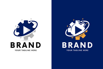 Media Player Gear Logo Design