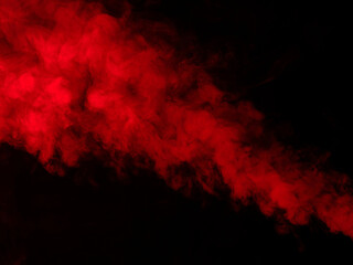 Poster - Red smoke texture on black background