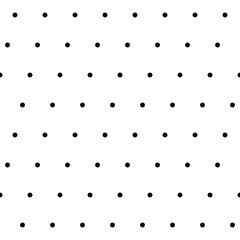 Aufkleber - Diagonal dots pattern. Vector black dots and white background.