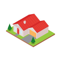 Sticker - Isometric House Icon