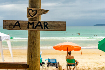 love sign at the beach