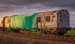 Derelict train carriage