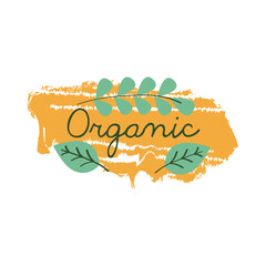 Sticker - organic label product