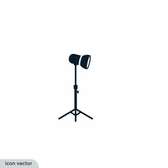 Poster - studio lamp icon vector