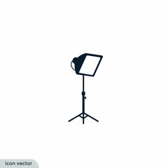 Poster - studio lamp icon vector