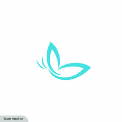 Sticker - butterfly icon symbol