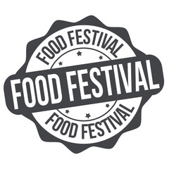 Poster - Food festival label or stamp