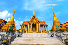 Wat Phra Kaew Is A Sacred Temple And It's A Part Of The Thai Grand Palace, The Temple That Houses An Ancient Emerald Buddha