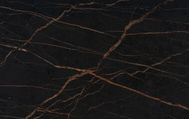 Wall Mural - black and yellow marble with cracks