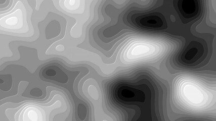 Poster - abstract 3d render geometric areas land and water spaces with geographic natural design changes. mod