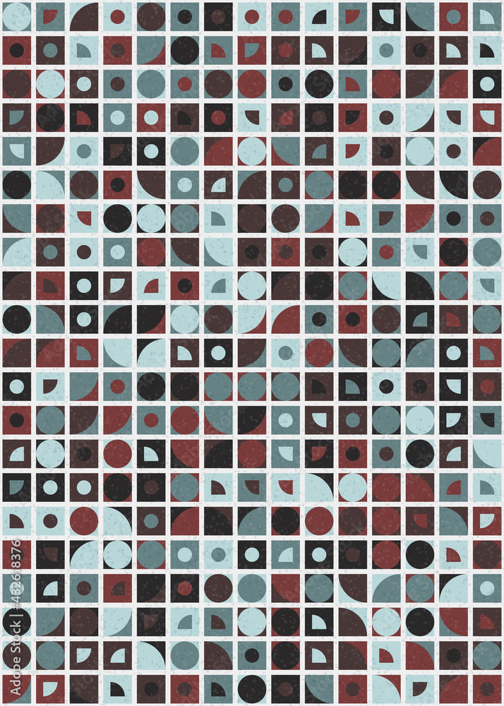 Abstract Geometric Pattern generative computational art illustration