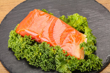 Salmon fillet slice for cooking