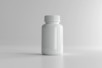 Sticker - Isolated Plastic Medicine Bottle 3D Rendering