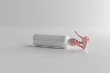 Wall Mural - Isolated Cosmetic Spray Bottle 3D Rendering