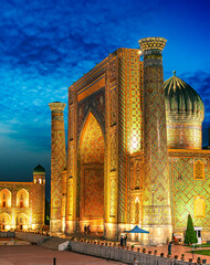 Poster - Registan, an old public square in Samarkand, Uzbekistan