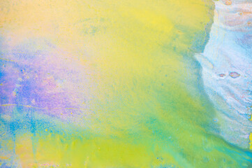 Canvas Print - abstract paint full color pastel on w​all texture background