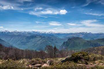 Wall Mural - Vue sur les Pyrénées, lors de la randonnée de l'étang d'Appy - Occitanie - France 