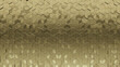 © RocknRoller Studios - Gold, Diamond shaped Wall background with tiles. 3D, tile Wallpaper with Luxurious, Polished blocks. 3D Render