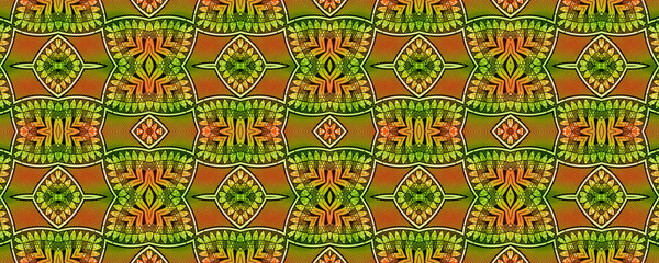 Wall Mural - Colorful African fabric – Seamless pattern, cotton, photo