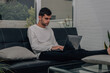 © carballo - freelance at home with computer working