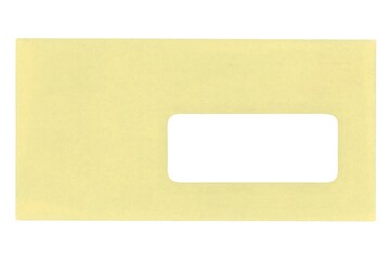 Wall Mural - yellow mail letter envelope isolated over white