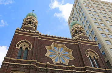 Two towers of Immaculate Conception Church - New Orleans