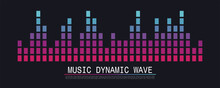 Sound Wave Symbol Of Equaliser. Music Soundwave Design. Vector Illustration.