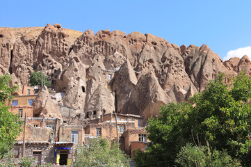 Sticker - Kandovan - ancient Iranian cave village in the rocks, Iran