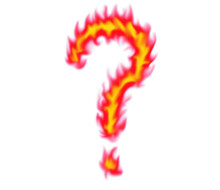 Question Mark Flame Design