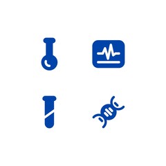 Simple Medical Laboratory Icon Set Illustration Design Template