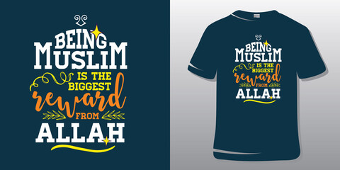 Islamic Quote T-shirt Design.